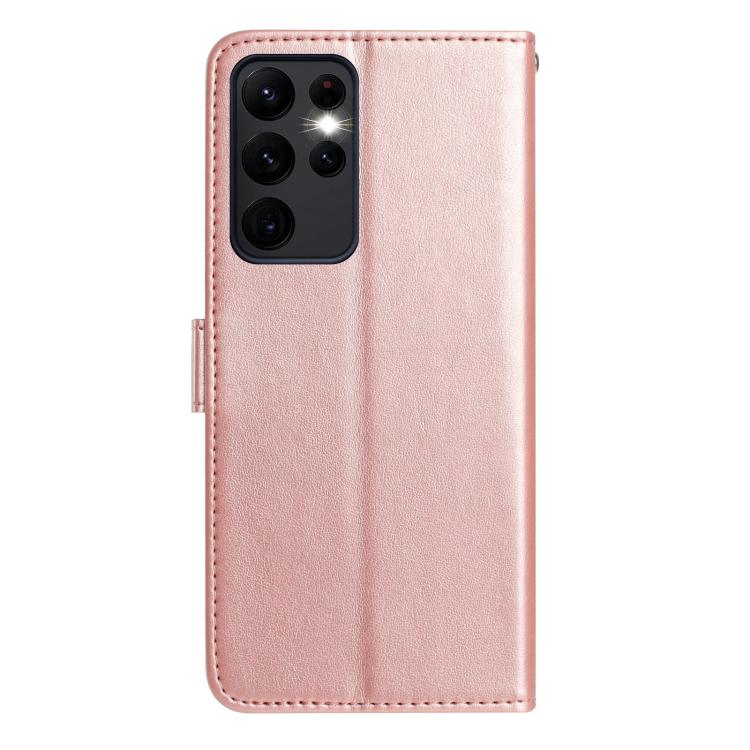 For Samsung Galaxy S23 Ultra 5G Rose Flower Embossing Pattern Leather Phone Case