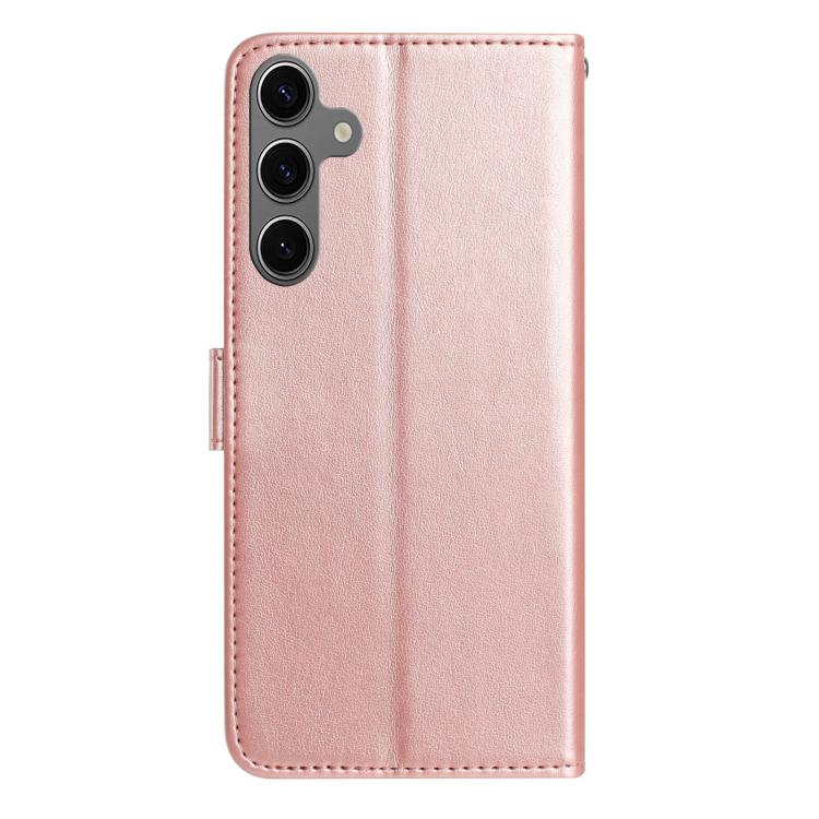For Samsung Galaxy S24 5G Rose Flower Embossing Pattern Leather Phone Case