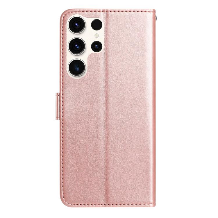 For Samsung Galaxy S24 Ultra 5G Rose Flower Embossing Pattern Leather Phone Case