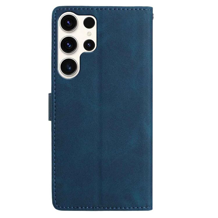 For Samsung Galaxy S24 Ultra 5G Rose Flower Embossing Pattern Leather Phone Case