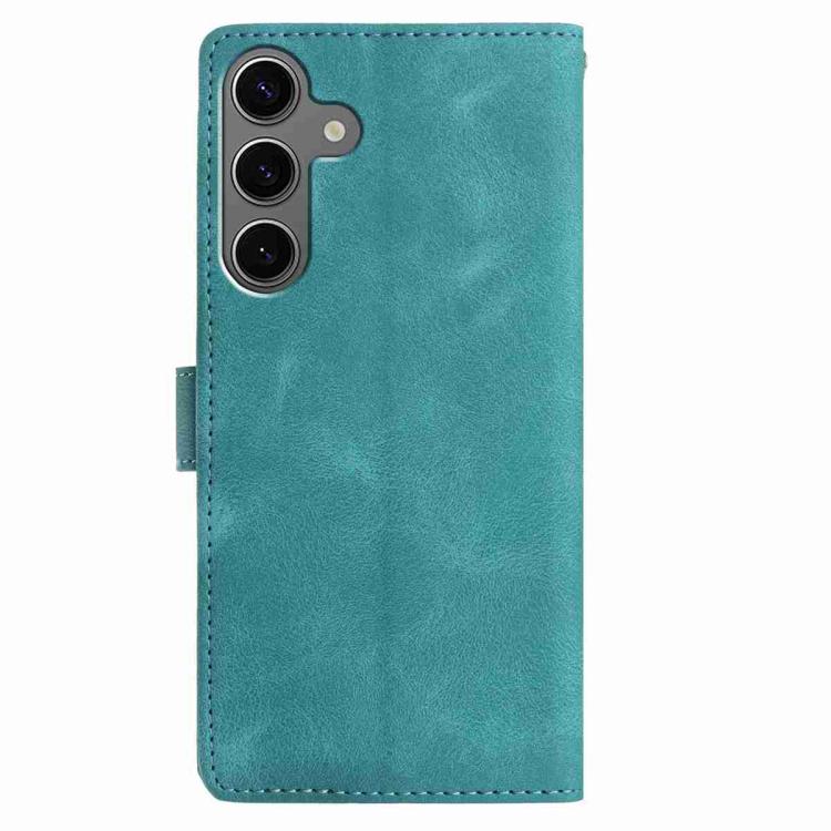 For Samsung Galaxy S25 5G Rose Flower Embossing Pattern Leather Phone Case