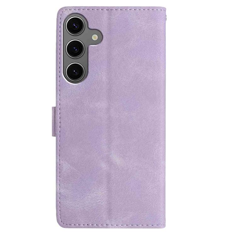 For Samsung Galaxy S25 5G Rose Flower Embossing Pattern Leather Phone Case