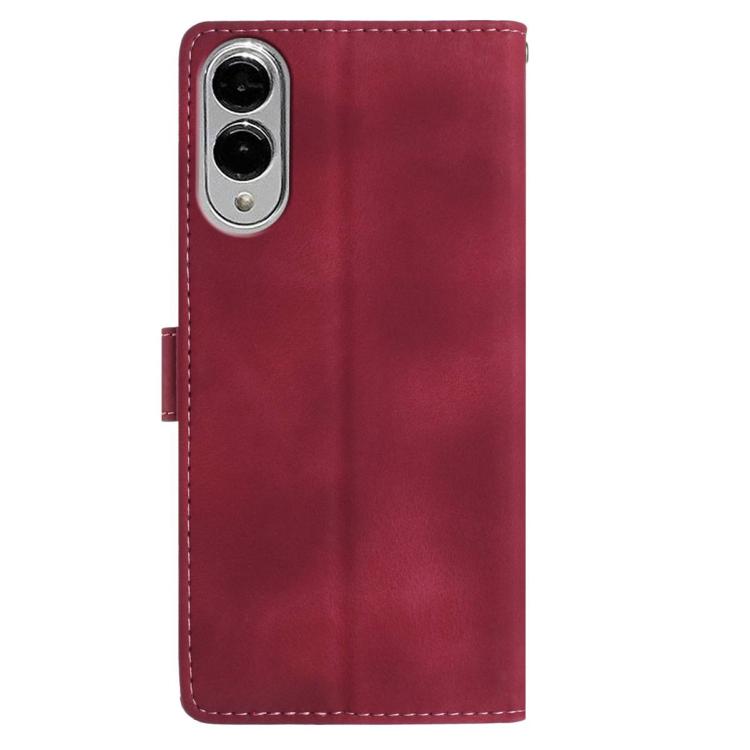 For Samsung Galaxy S25 Edge 5G Rose Flower Embossing Pattern Leather Phone Case