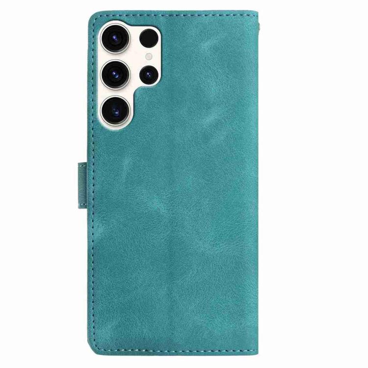 For Samsung Galaxy S25 Ultra 5G Rose Flower Embossing Pattern Leather Phone Case