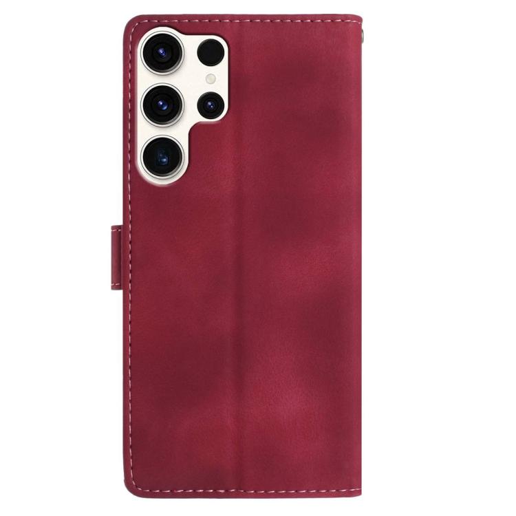 For Samsung Galaxy S25 Ultra 5G Rose Flower Embossing Pattern Leather Phone Case