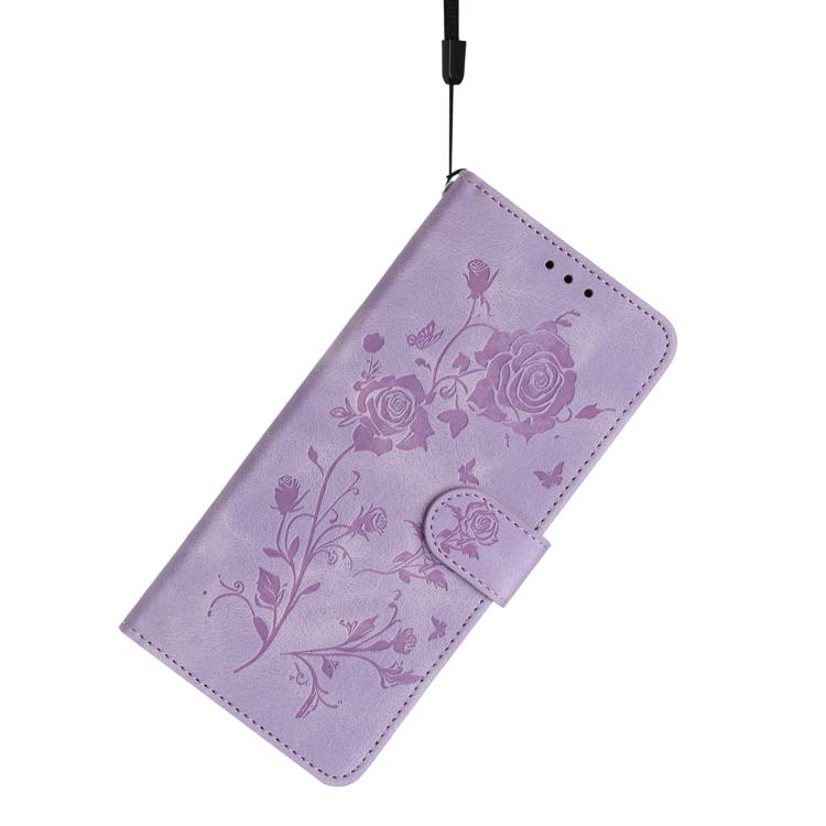 For Samsung Galaxy S26 5G Rose Flower Embossing Pattern Leather Phone Case