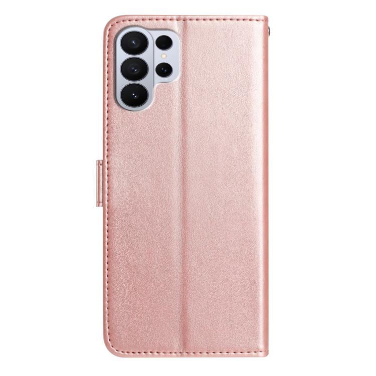 For Samsung Galaxy S26 Ultra 5G Rose Flower Embossing Pattern Leather Phone Case
