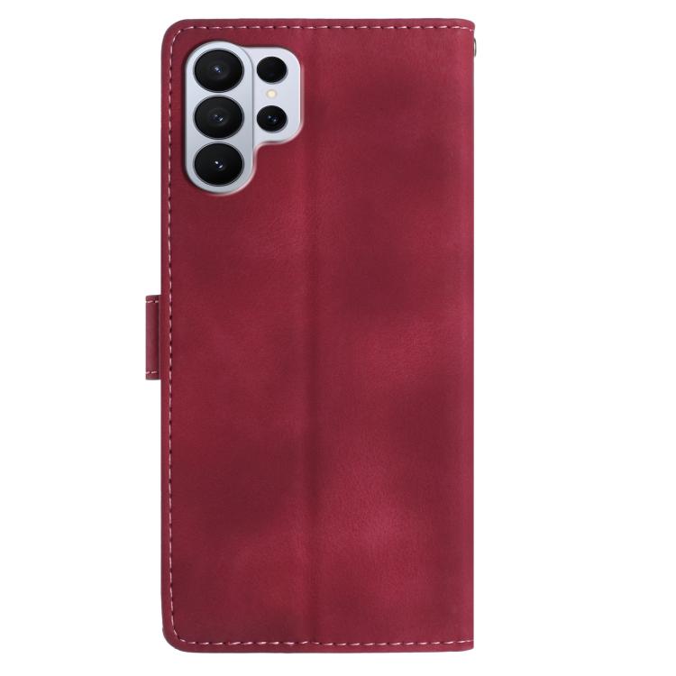 For Samsung Galaxy S26 Ultra 5G Rose Flower Embossing Pattern Leather Phone Case