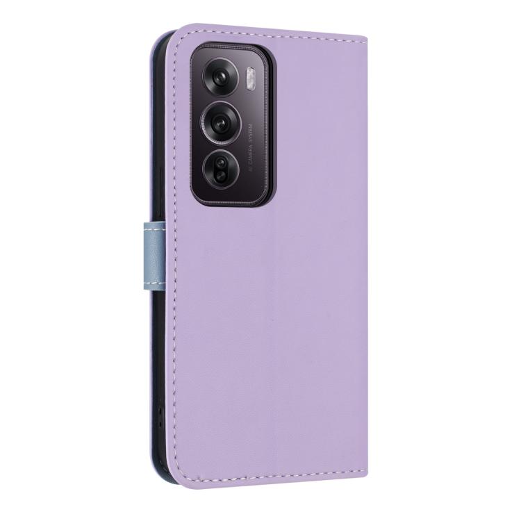 For OPPO Reno12 Pro 5G Metal Bow Leather Phone Case with Hand Strap