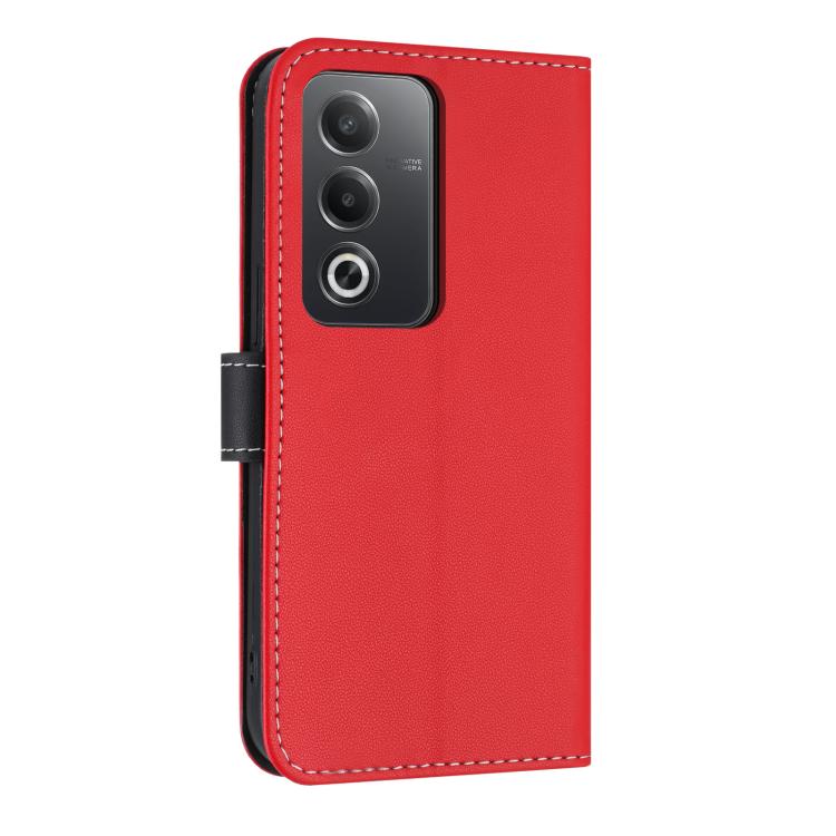 For OPPO A5 5G Global / A3 4G Global Metal Bow Leather Phone Case with Hand Strap