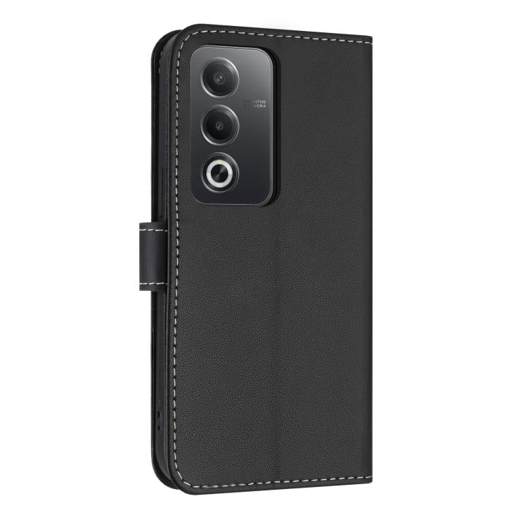 For OPPO A5 5G Global / A3 4G Global Metal Bow Leather Phone Case with Hand Strap