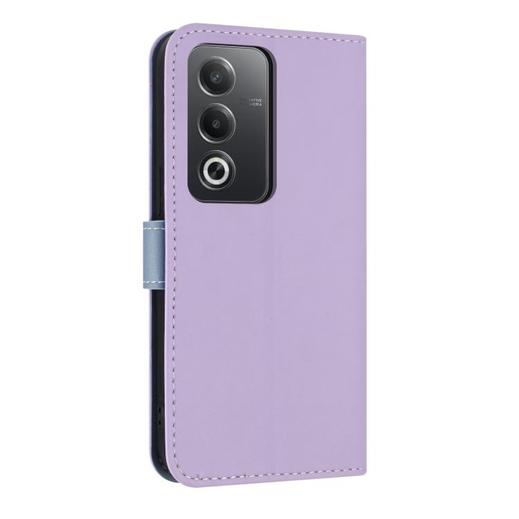 For OPPO A5 5G Global / A3 4G Global Metal Bow Leather Phone Case with Hand Strap