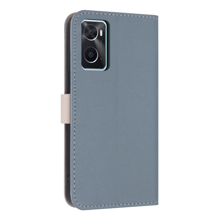 For OPPO A36 4G / A76 / A96 Metal Bow Leather Phone Case with Hand Strap