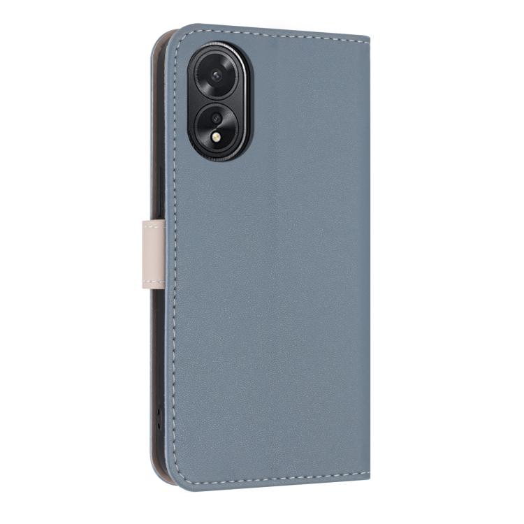 For OPPO A38 4G Global / A18 Metal Bow Leather Phone Case with Hand Strap