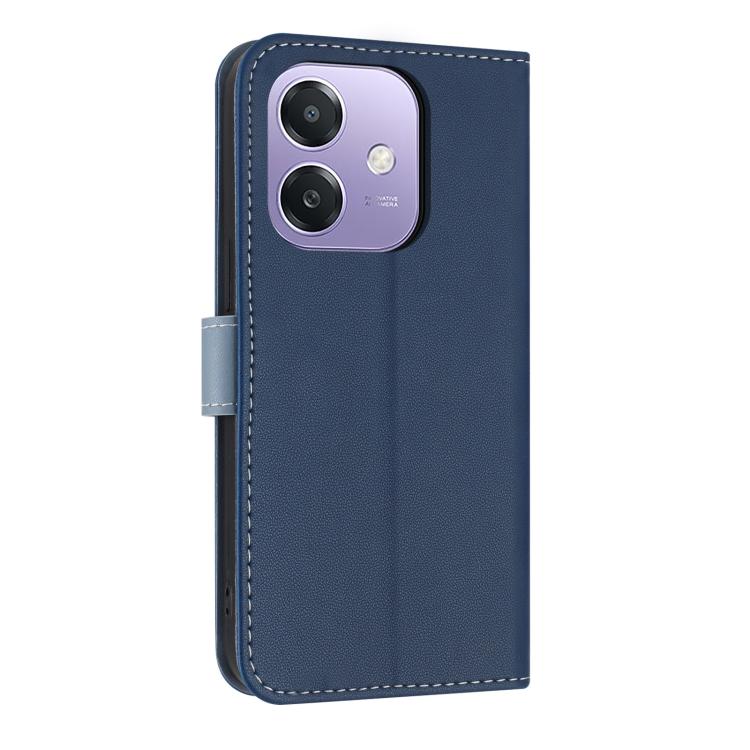 For OPPO A40 4G Global / A60 Metal Bow Leather Phone Case with Hand Strap