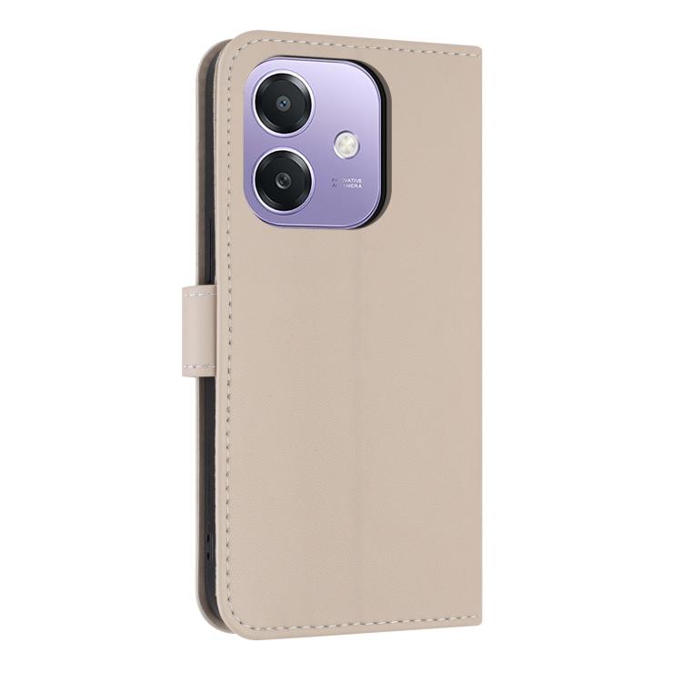 For OPPO A40 4G Global / A60 Metal Bow Leather Phone Case with Hand Strap