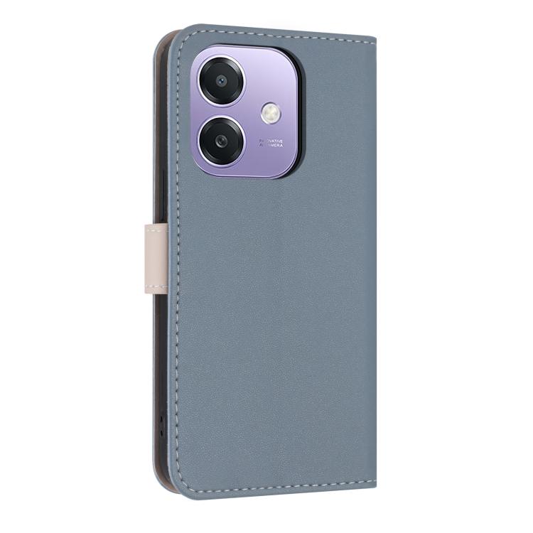 For OPPO A40 4G Global / A60 Metal Bow Leather Phone Case with Hand Strap