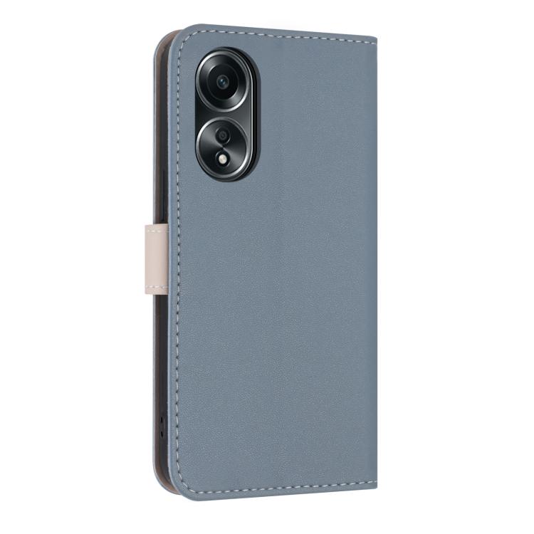 For OPPO A58 4G Global Metal Bow Leather Phone Case with Hand Strap