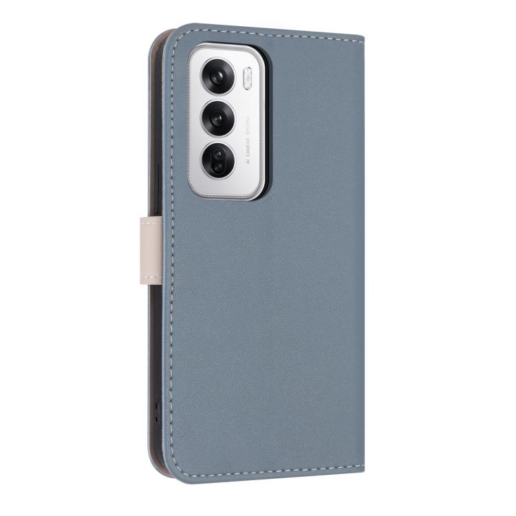 For OPPO Reno12 5G Global Metal Bow Leather Phone Case with Hand Strap