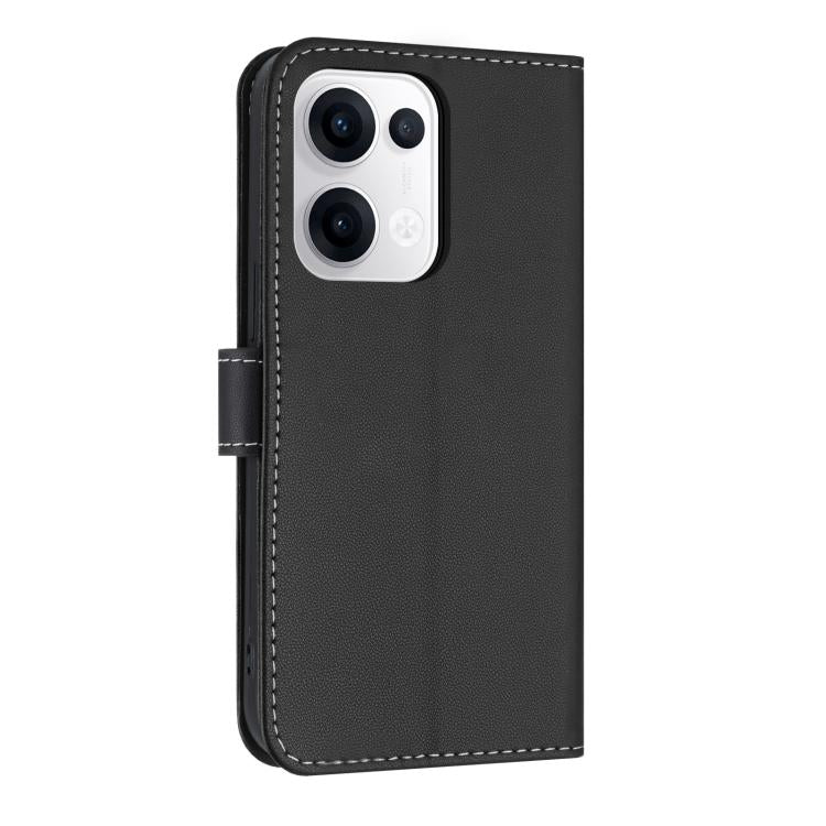 For OPPO Reno13 5G Metal Bow Leather Phone Case with Hand Strap