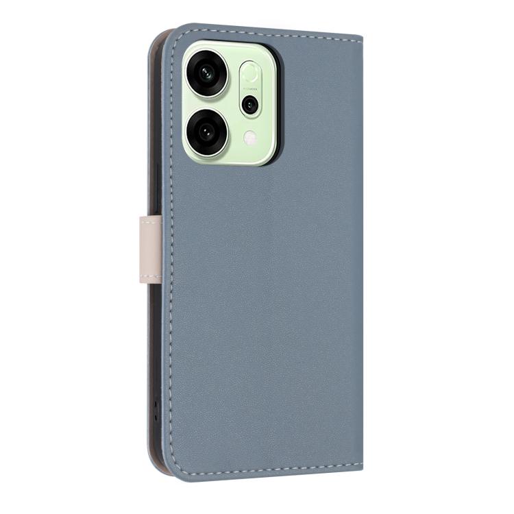 For OPPO Reno14 5G Metal Bow Leather Phone Case with Hand Strap