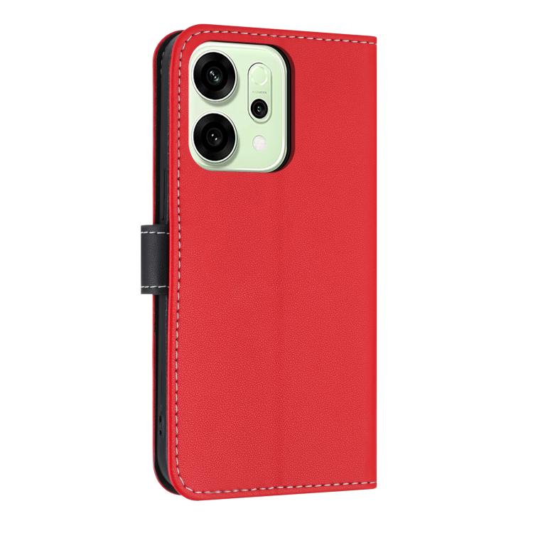 For OPPO Reno14 Pro 5G Metal Bow Leather Phone Case with Hand Strap