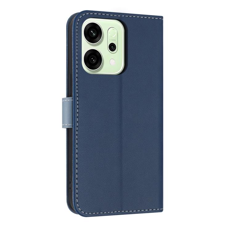 For OPPO Reno14 Pro 5G Metal Bow Leather Phone Case with Hand Strap