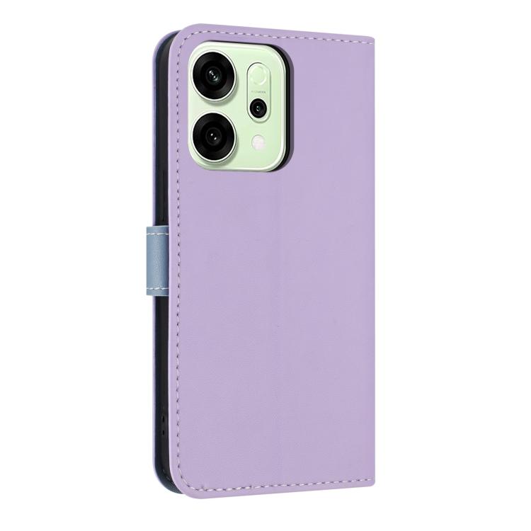 For OPPO Reno14 Pro 5G Metal Bow Leather Phone Case with Hand Strap