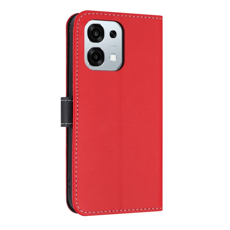 For OPPO A6 Pro 5G / F31 5G Metal Bow Leather Phone Case with Hand Strap