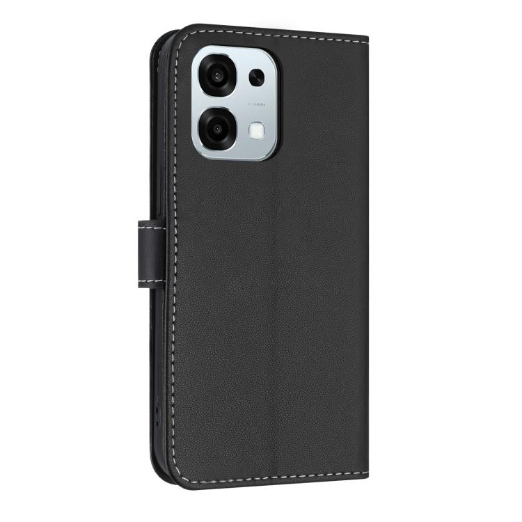 For OPPO A6 Pro 5G / F31 5G Metal Bow Leather Phone Case with Hand Strap