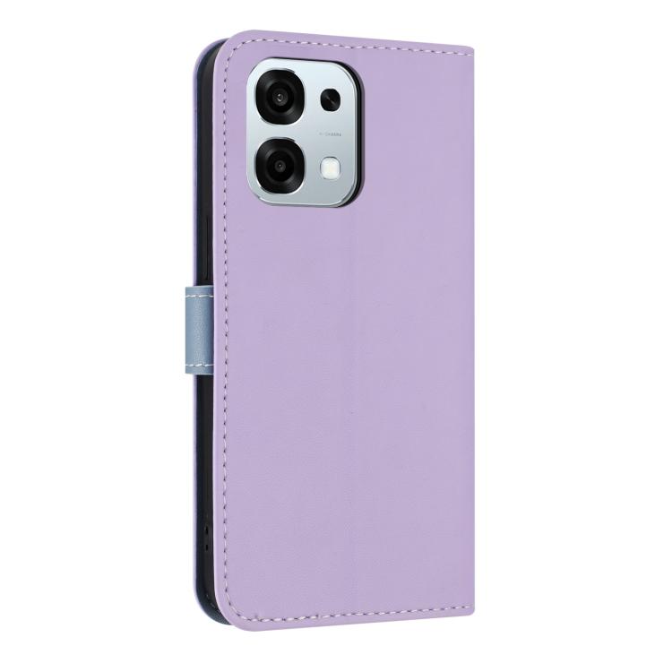 For OPPO A6 Pro 5G / F31 5G Metal Bow Leather Phone Case with Hand Strap