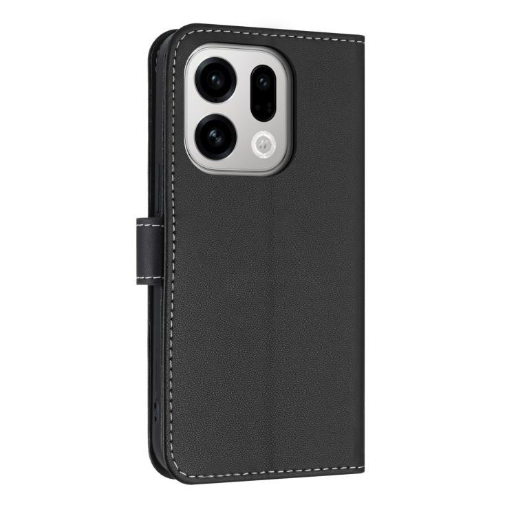 For OPPO Find X9 Metal Bow Leather Phone Case with Hand Strap