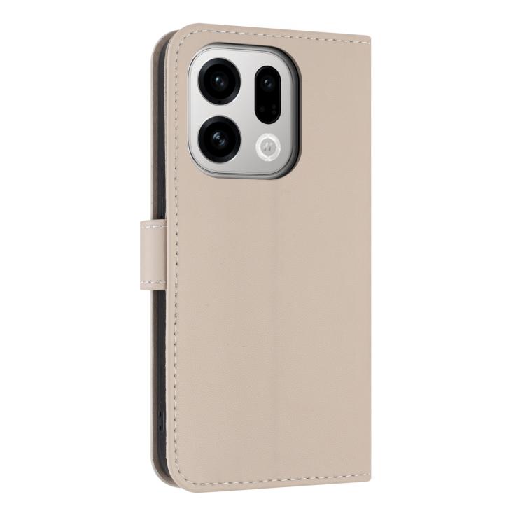 For OPPO Find X9 Metal Bow Leather Phone Case with Hand Strap