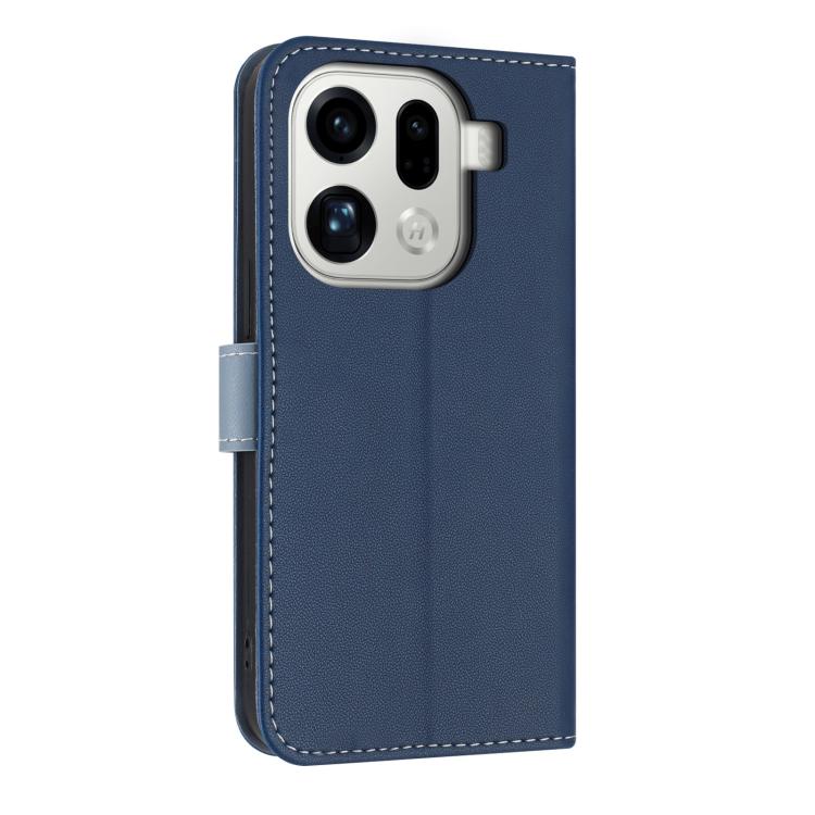 For OPPO Find X9 Pro Metal Bow Leather Phone Case with Hand Strap