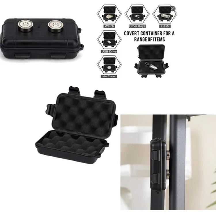 Outdoor Car Magnetic Car Key Storage Box Storage Tool Case - Black