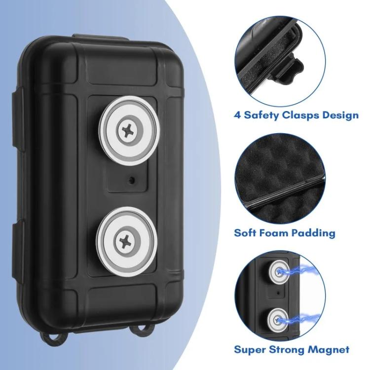Outdoor Car Magnetic Car Key Storage Box Storage Tool Case - Black