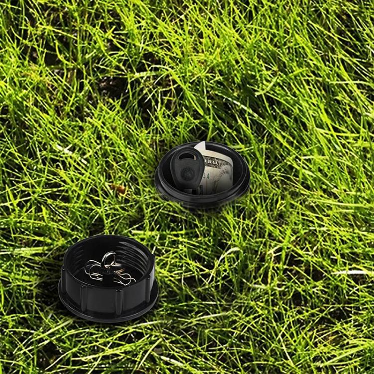 Garden Water Nozzle Key Storage Box Sprinkler Key Hider - Black