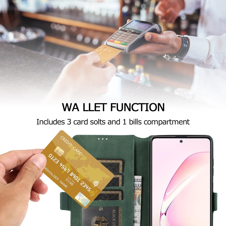 For Samsung Galaxy Note 10 Lite Retro Magnetic Closing Clasp Horizontal Flip Leather Case with Holder & Card Slots & Photo Frame & Wallet