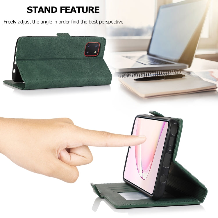 For Samsung Galaxy Note 10 Lite Retro Magnetic Closing Clasp Horizontal Flip Leather Case with Holder & Card Slots & Photo Frame & Wallet