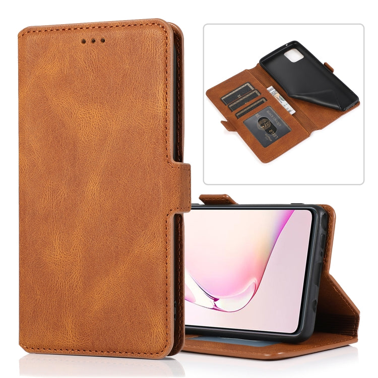 For Samsung Galaxy Note 10 Lite Retro Magnetic Closing Clasp Horizontal Flip Leather Case with Holder & Card Slots & Photo Frame & Wallet