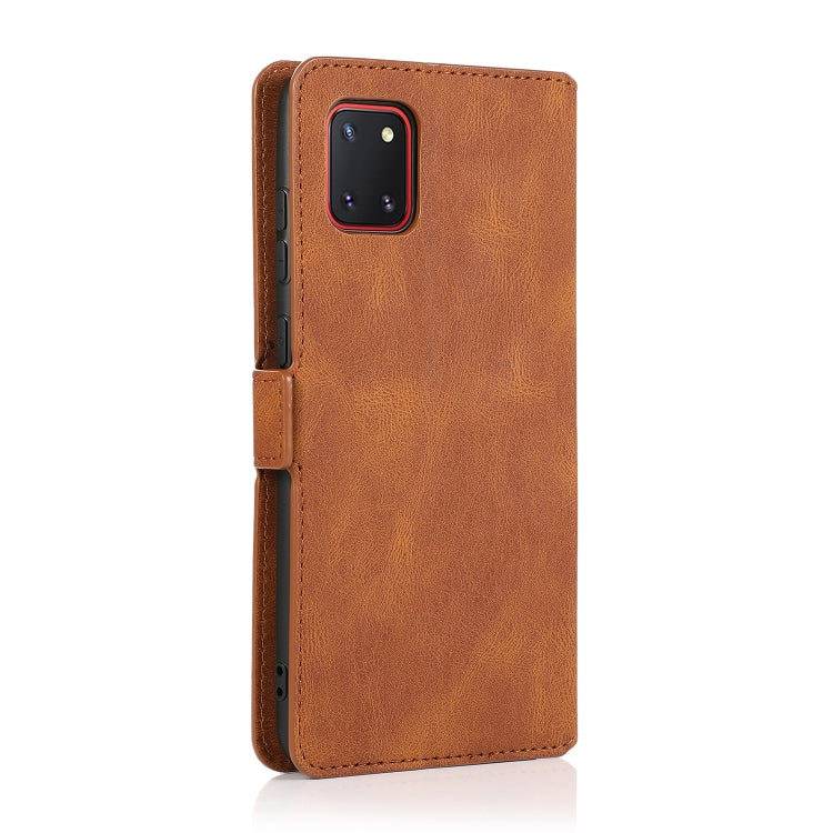 For Samsung Galaxy Note 10 Lite Retro Magnetic Closing Clasp Horizontal Flip Leather Case with Holder & Card Slots & Photo Frame & Wallet