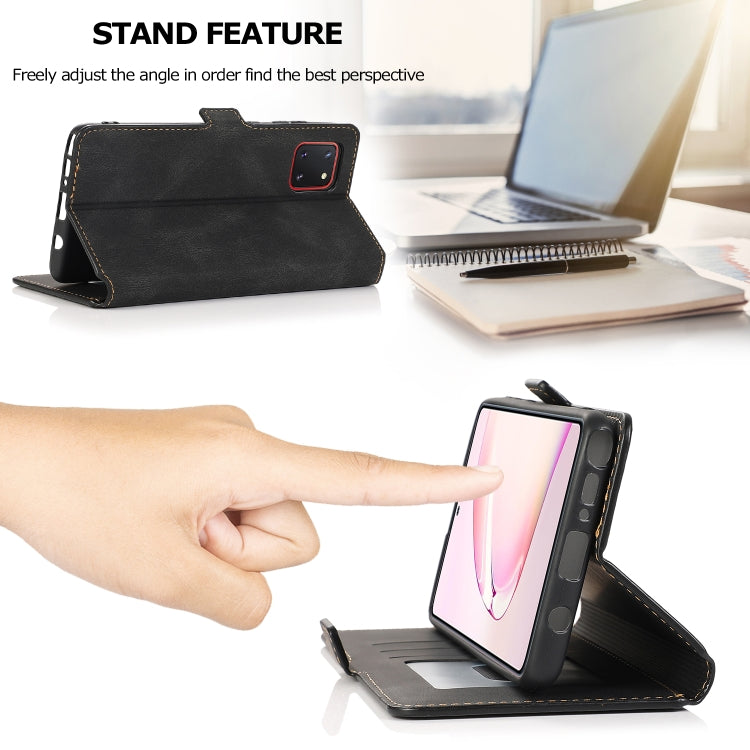 For Samsung Galaxy Note 10 Lite Retro Magnetic Closing Clasp Horizontal Flip Leather Case with Holder & Card Slots & Photo Frame & Wallet