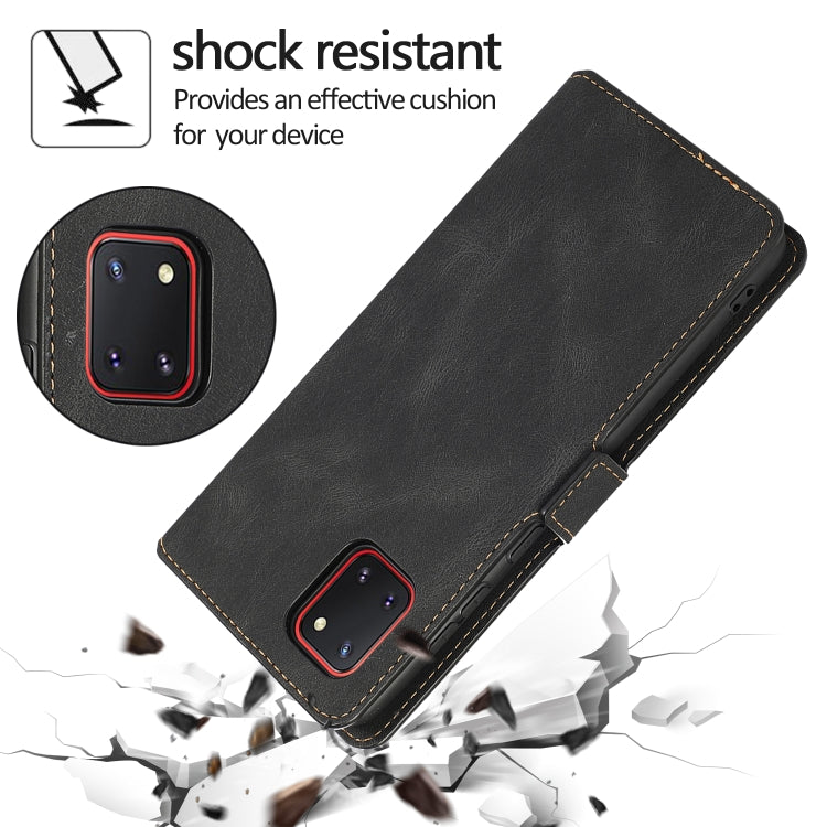 For Samsung Galaxy Note 10 Lite Retro Magnetic Closing Clasp Horizontal Flip Leather Case with Holder & Card Slots & Photo Frame & Wallet