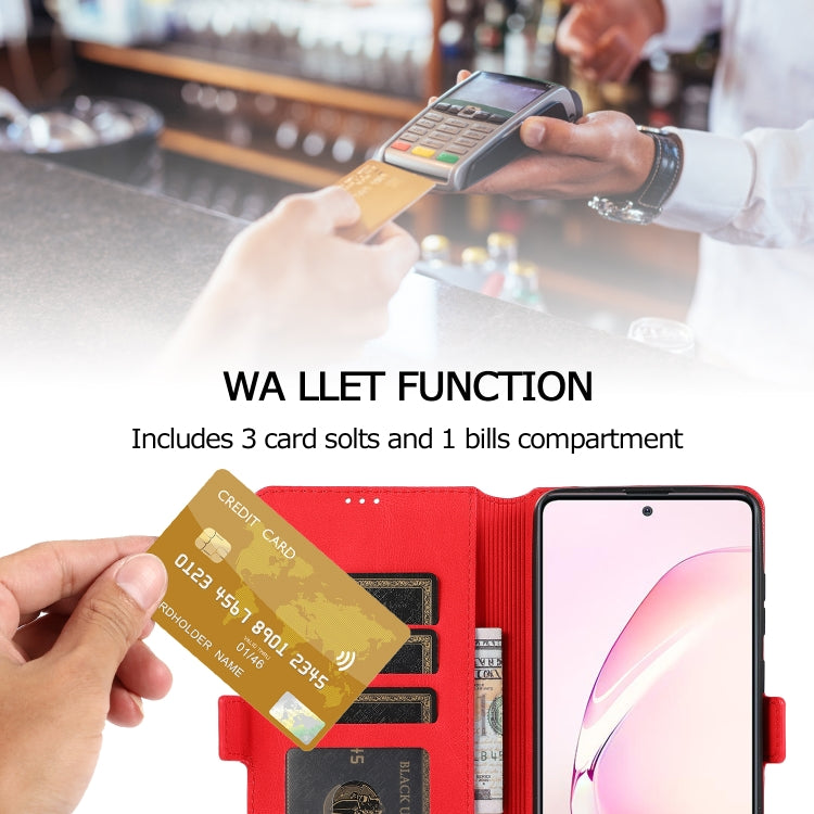 For Samsung Galaxy Note 10 Lite Retro Magnetic Closing Clasp Horizontal Flip Leather Case with Holder & Card Slots & Photo Frame & Wallet