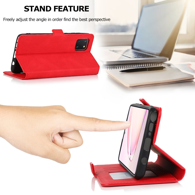 For Samsung Galaxy Note 10 Lite Retro Magnetic Closing Clasp Horizontal Flip Leather Case with Holder & Card Slots & Photo Frame & Wallet