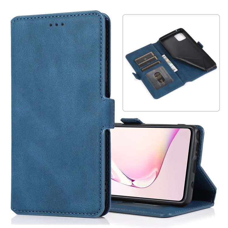 For Samsung Galaxy Note 10 Lite Retro Magnetic Closing Clasp Horizontal Flip Leather Case with Holder & Card Slots & Photo Frame & Wallet