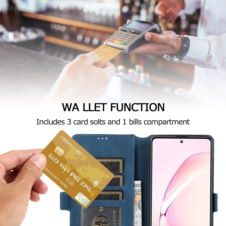 For Samsung Galaxy Note 10 Lite Retro Magnetic Closing Clasp Horizontal Flip Leather Case with Holder & Card Slots & Photo Frame & Wallet