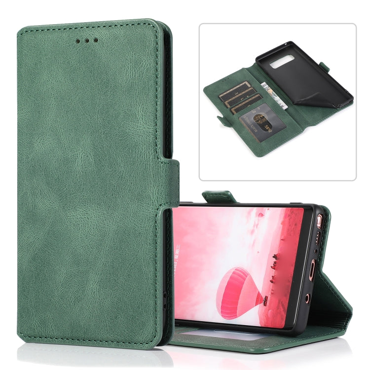 For Samsung Galaxy Note 8 Retro Magnetic Closing Clasp Horizontal Flip Leather Case with Holder & Card Slots & Photo Frame & Wallet