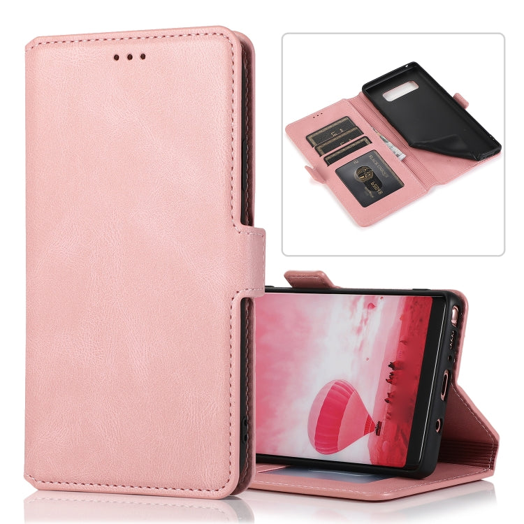 For Samsung Galaxy Note 8 Retro Magnetic Closing Clasp Horizontal Flip Leather Case with Holder & Card Slots & Photo Frame & Wallet