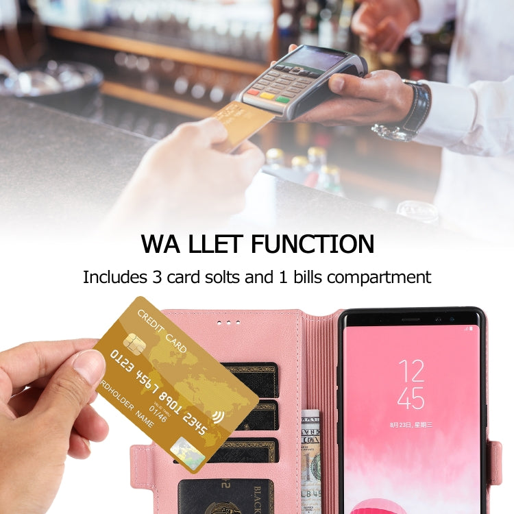 For Samsung Galaxy Note 8 Retro Magnetic Closing Clasp Horizontal Flip Leather Case with Holder & Card Slots & Photo Frame & Wallet
